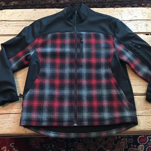 Pendleton Performance Coat - Plaid Ombre Wool - L - Picture 2 of 11